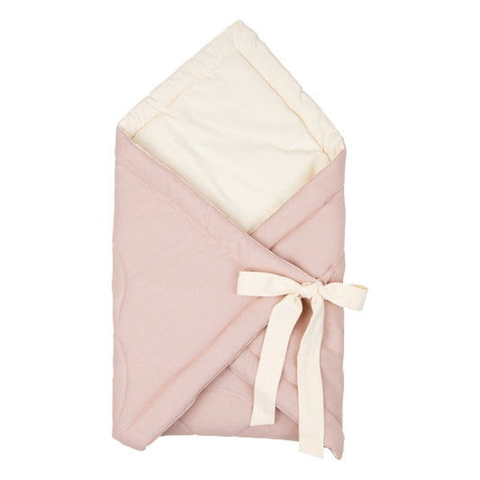 "Powder Pink" Linen Flower Baby Horn