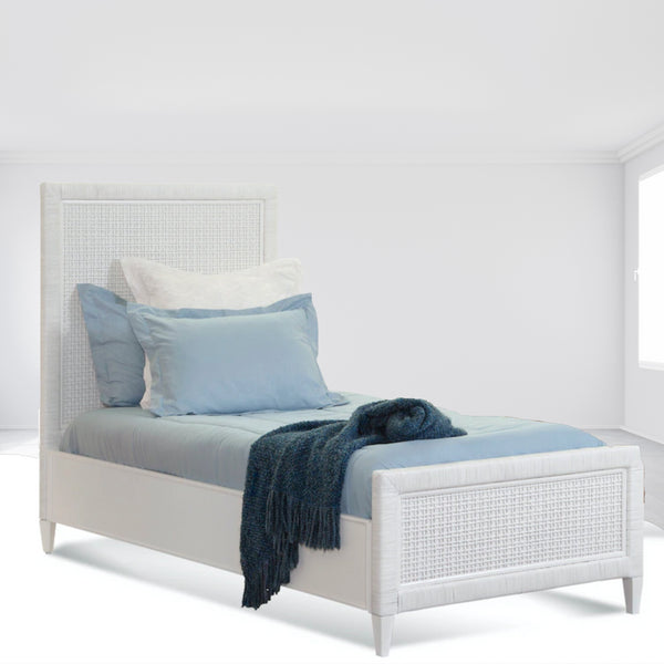 Naples Rattan Bed (Frost White)