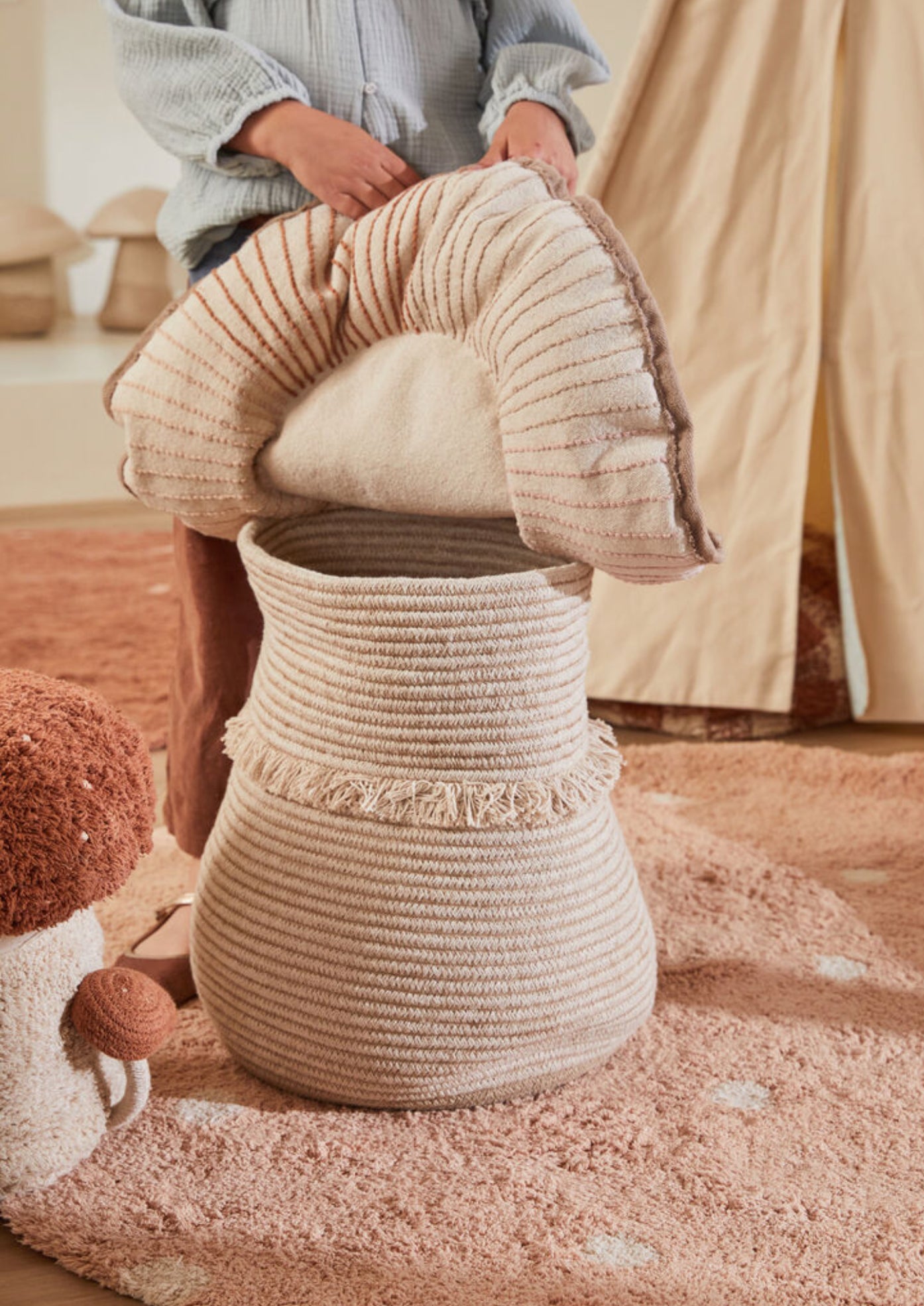 Giant Mushroom Basket