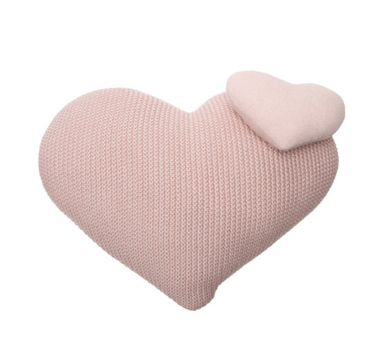 Knit Heart Cushion