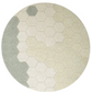 Washable Round Honeycomb Rug (multiple colors)