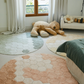 Washable Round Honeycomb Rug (multiple colors)