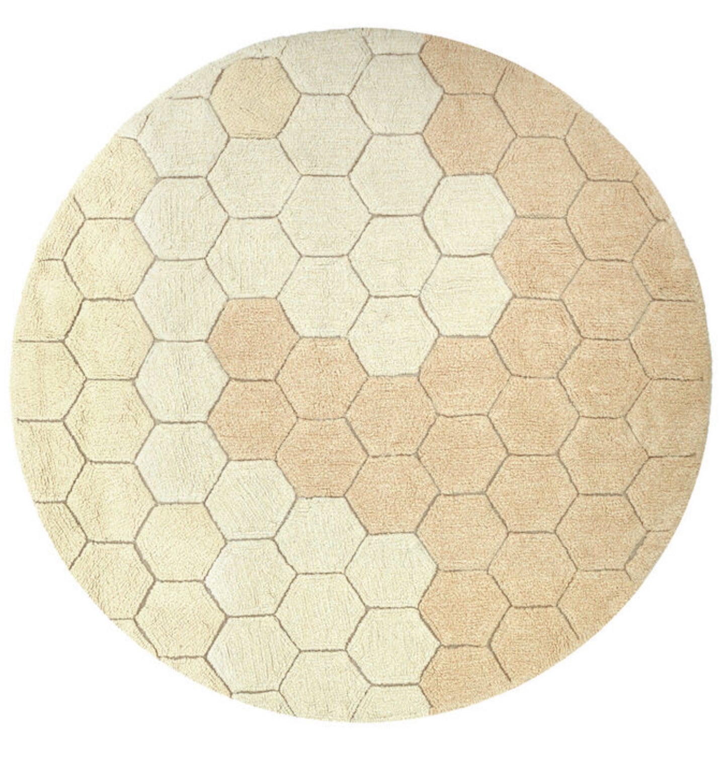 Washable Round Honeycomb Rug (multiple colors)