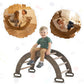 Climbing Arch & Rocker Balance - Montessori Climbers for Kids 1-7 y.o. – Beige