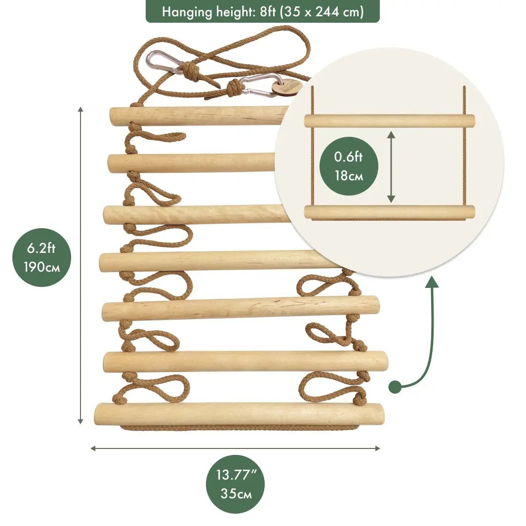 Climbing rope ladder for kids 3-9 y.o.