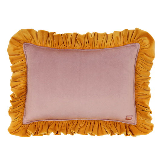 "Fruit cocktail" Soft Velvet Pillow with Frill