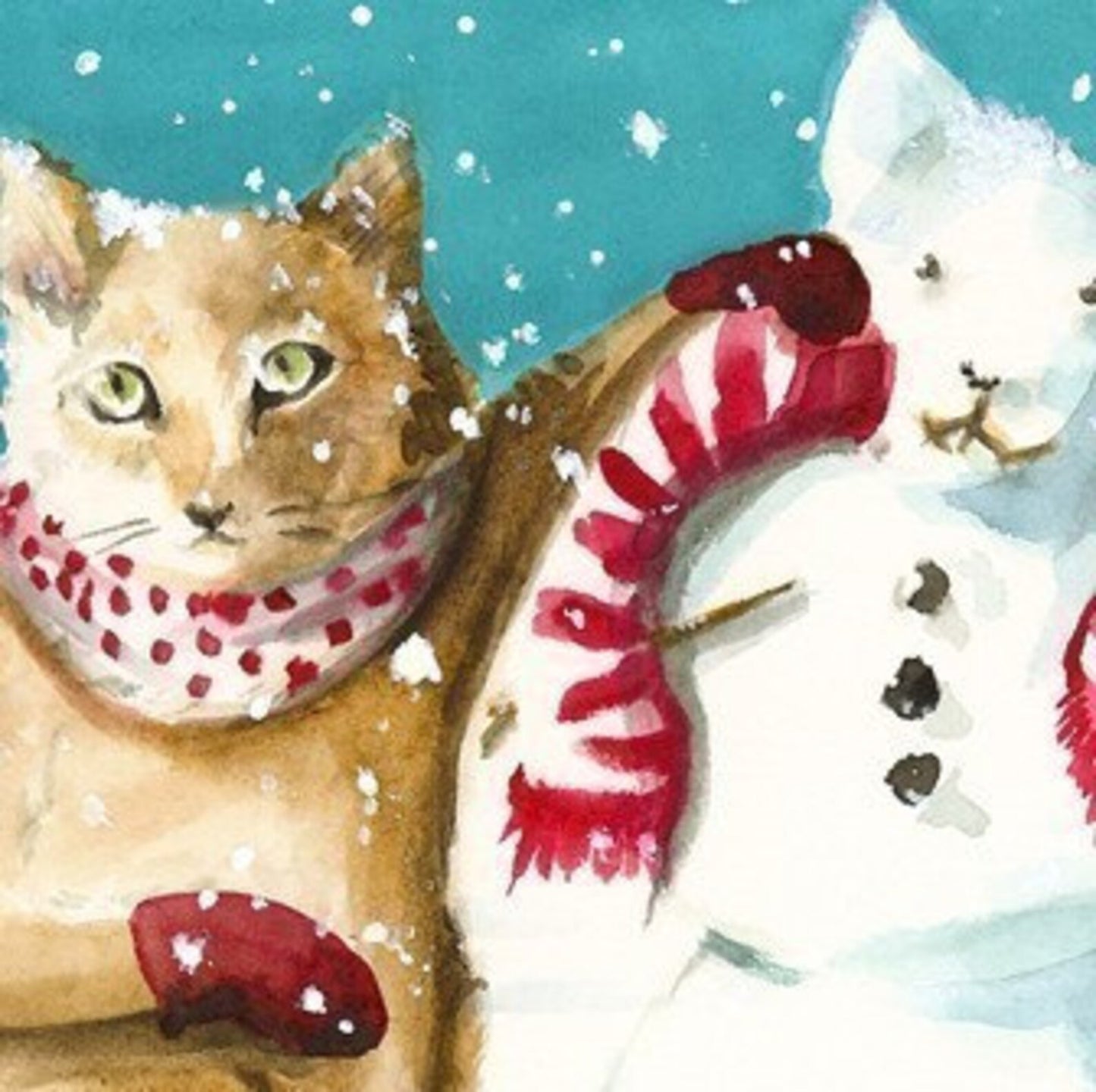 Snow Kitten Print