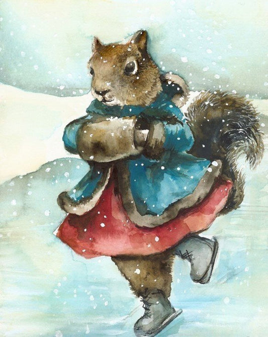 "Skating Squirrel" Print