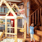 Indoor Wooden Playhouse with Swings