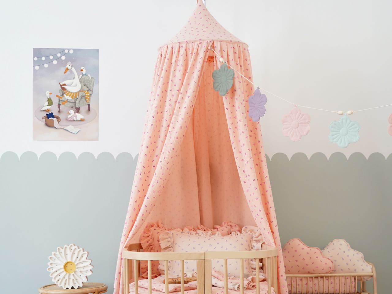 "Pink forget-me-not" Canopy