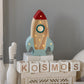 Mini Rocket Ship Lamp (multiple colors)