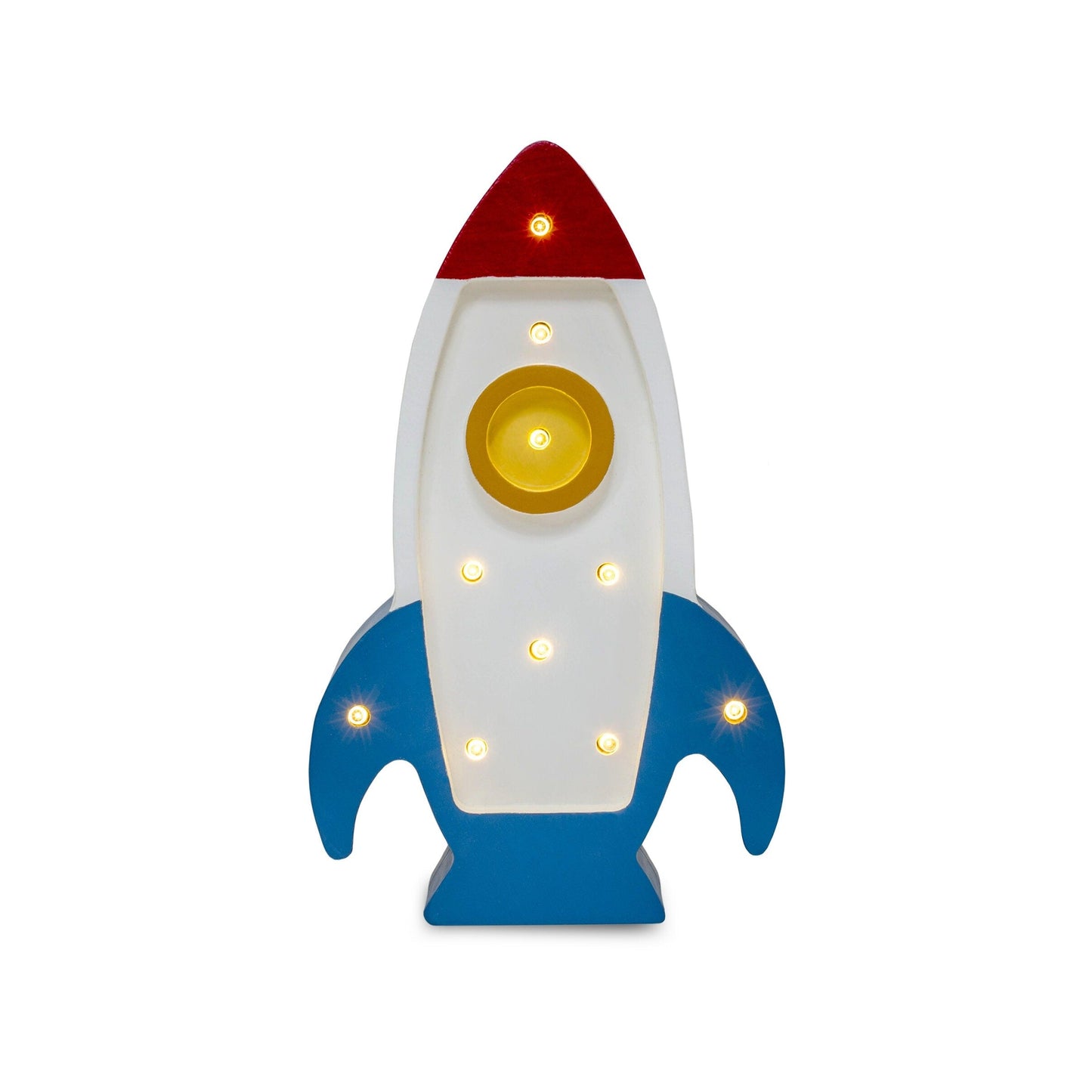 Mini Rocket Ship Lamp (multiple colors)