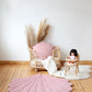 Large Velvet “Soft Pink” Shell Pillow