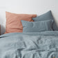 Blue Fog Linen Duvet Cover Set