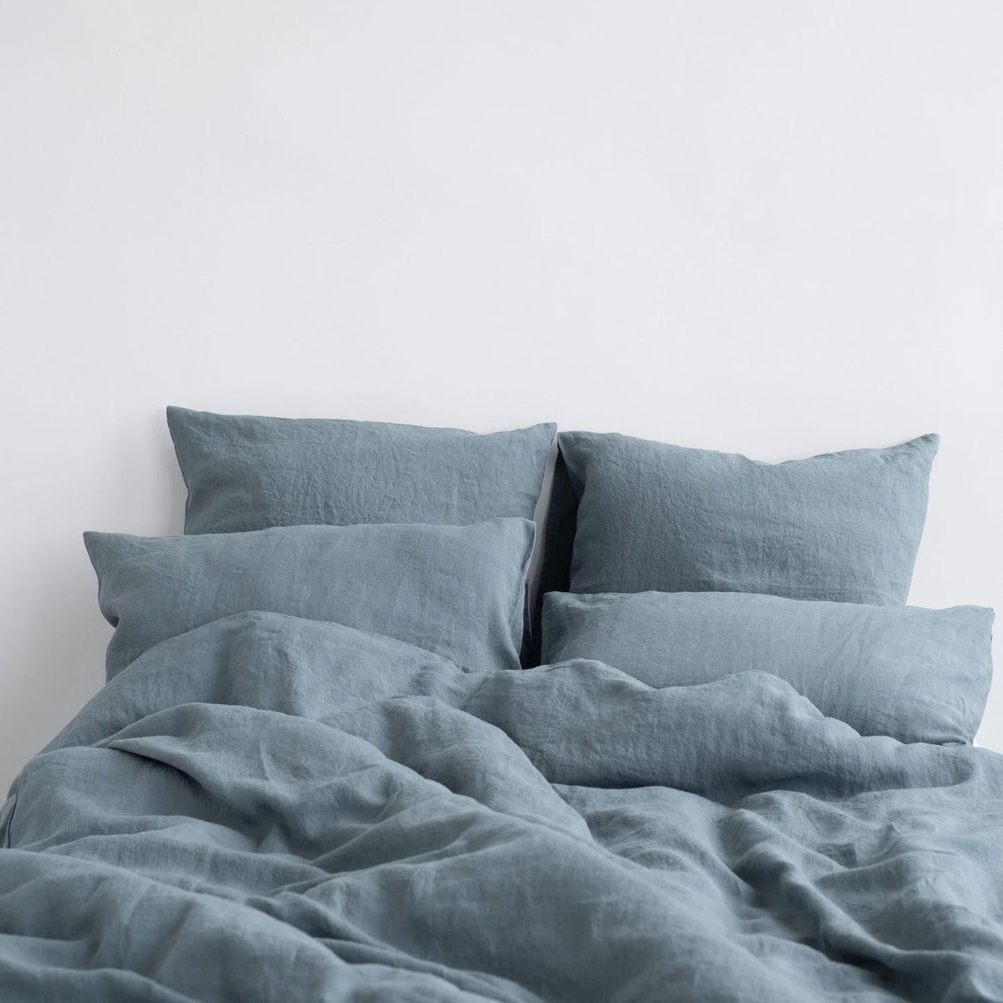 Blue Fog Linen Duvet Cover Set