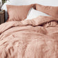 Terracotta Linen Duvet Cover Set