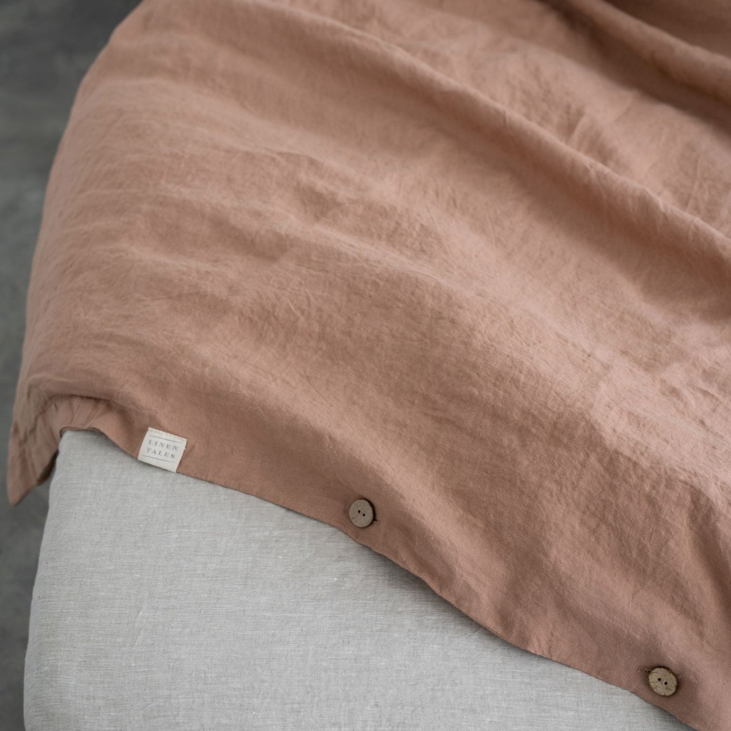 Terracotta Linen Duvet Cover Set