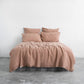 Terracotta Linen Duvet Cover Set