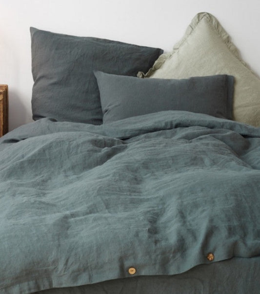 Forest Linen Duvet Cover Set