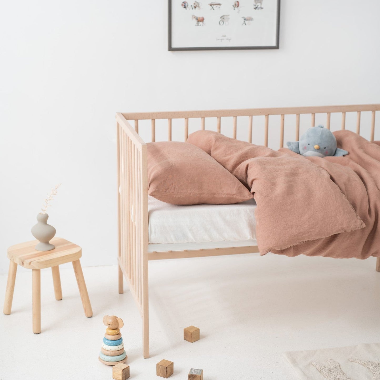 Terracotta Toddler Duvet Cover Set