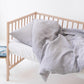 Light Grey Linen Duvet Cover Set