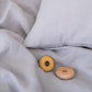 Light Grey Linen Duvet Cover Set