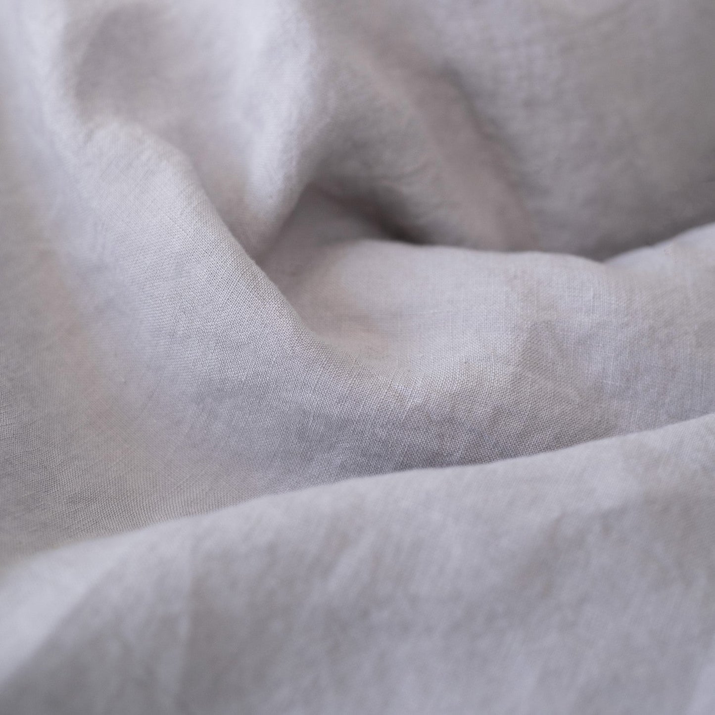 Light Grey Linen Duvet Cover Set