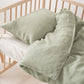 Sage Linen Toddler Duvet Cover Set