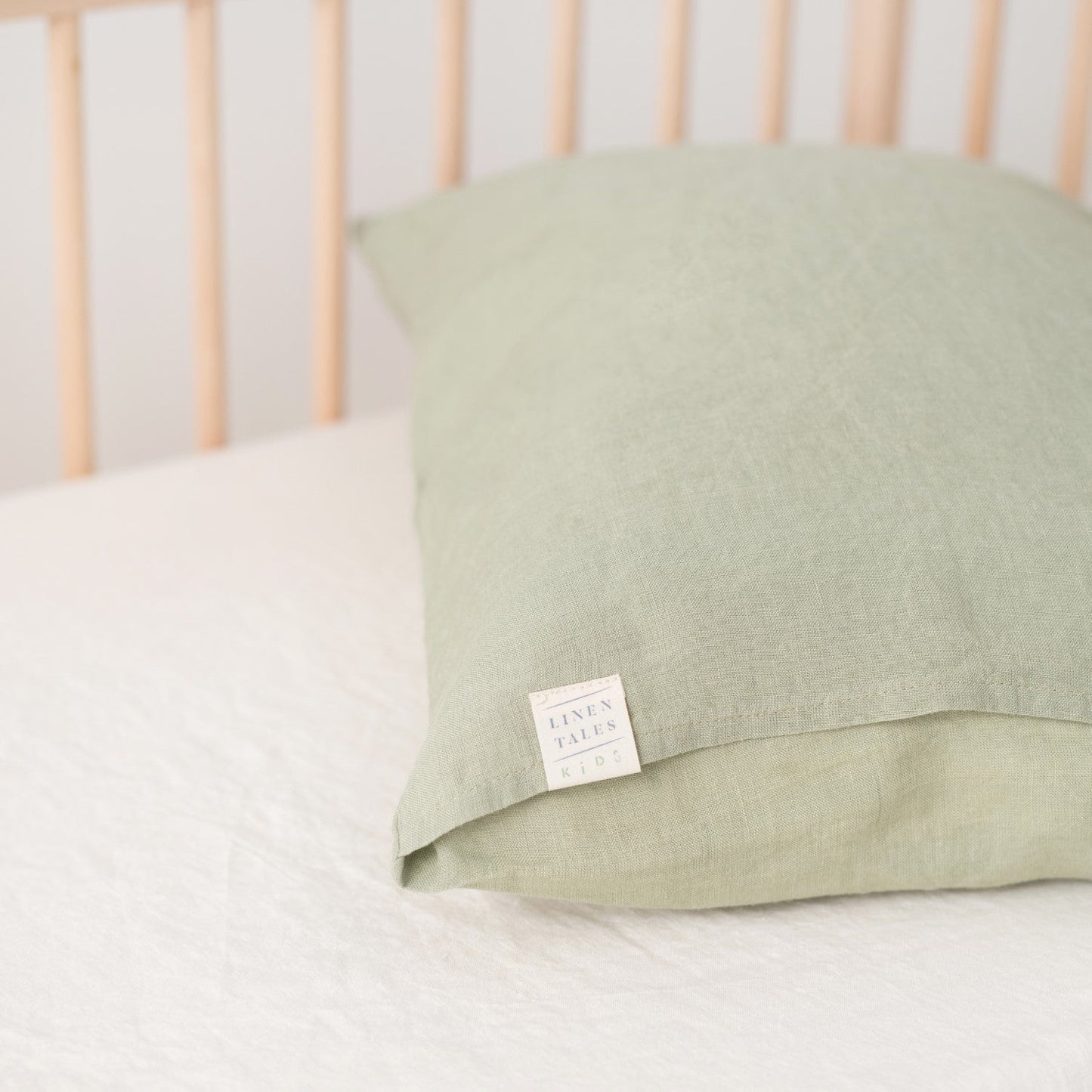 Sage Linen Toddler Duvet Cover Set