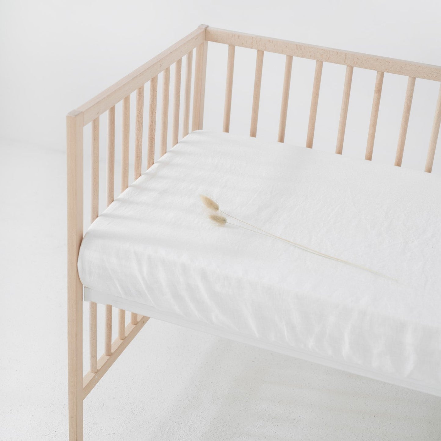 White Fitted Crib Sheet