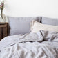 Light Grey Linen Duvet Cover Set