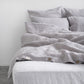 Light Grey Linen Duvet Cover Set