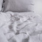 Light Grey Linen Duvet Cover Set