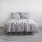 Light Grey Linen Duvet Cover Set