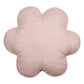 Linen Powder Rose Flower Pillow