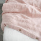 Misty Rose Linen Duvet Cover Set