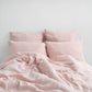 Misty Rose Linen Duvet Cover Set