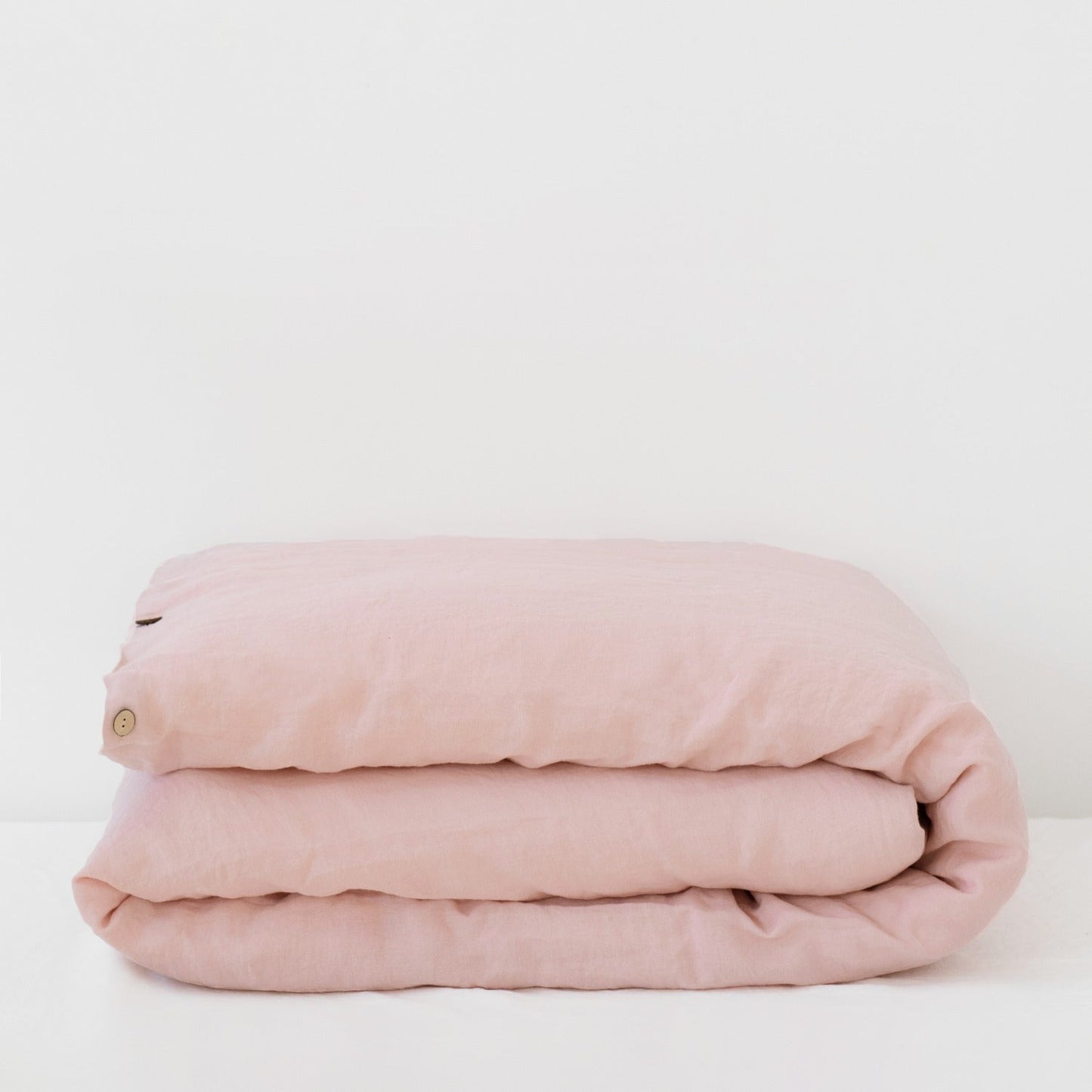 Misty Rose Linen Duvet Cover Set