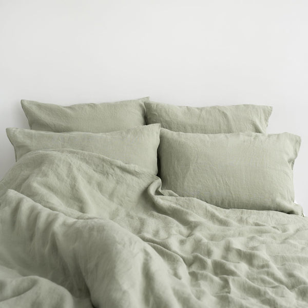 Sage Linen Duvet Cover Set