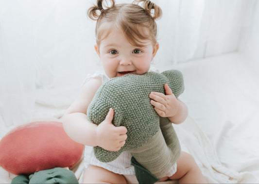 Brucy the Broccoli Knit Pillow