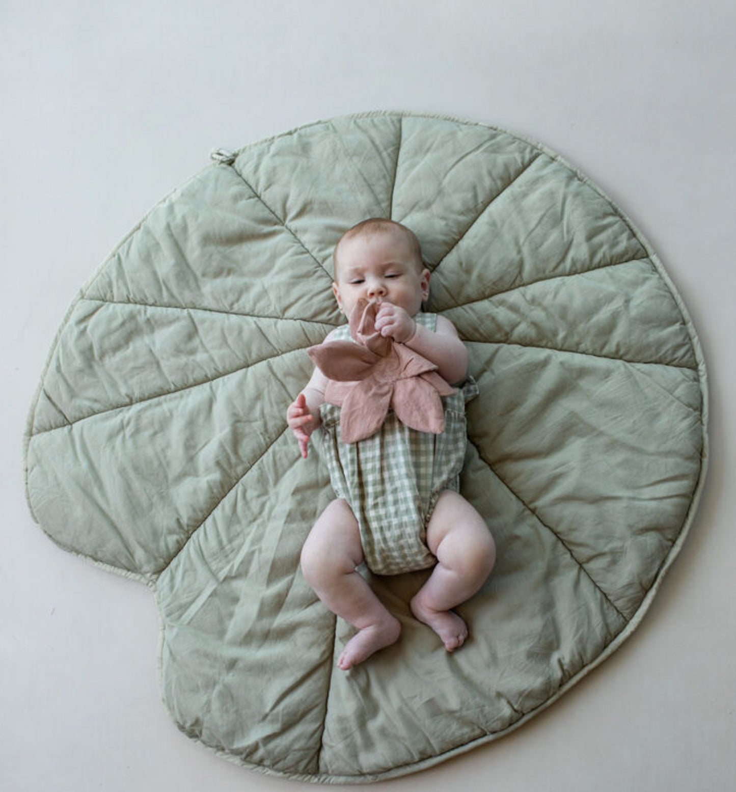 Water Lily Olive Playmat