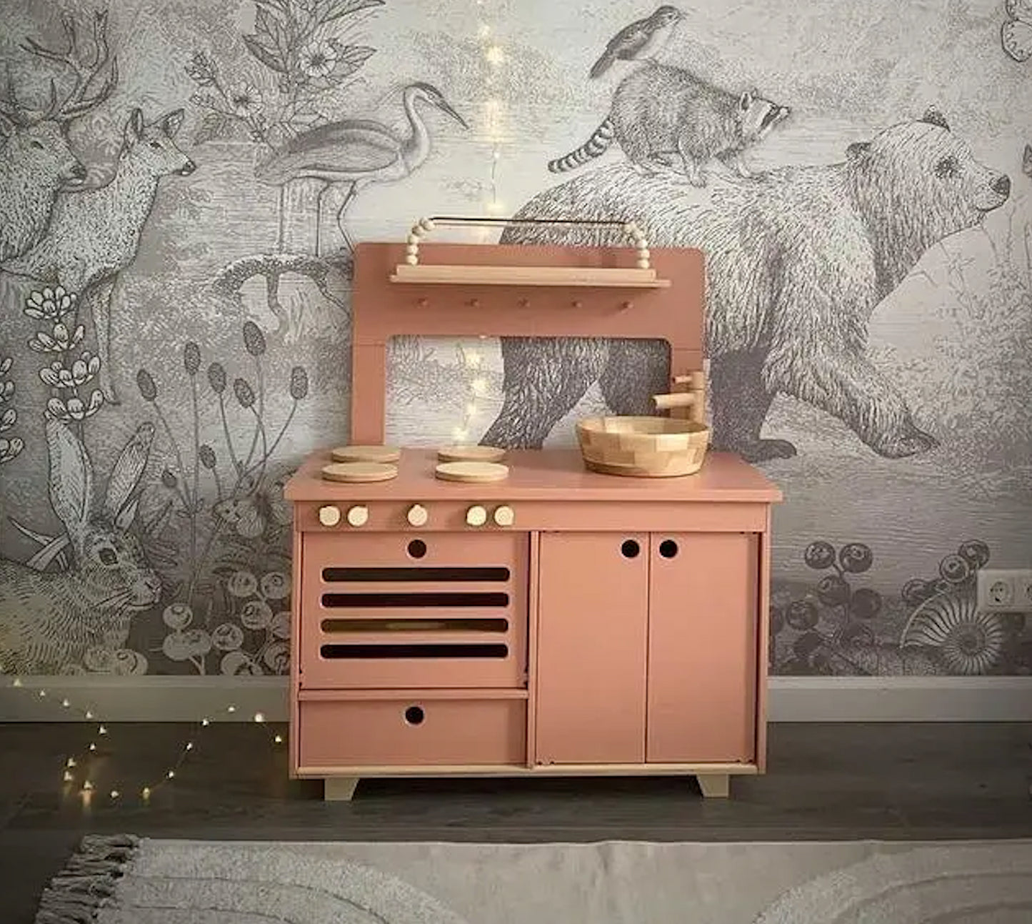 Zoe Play Kitchen (Dusty Pink)