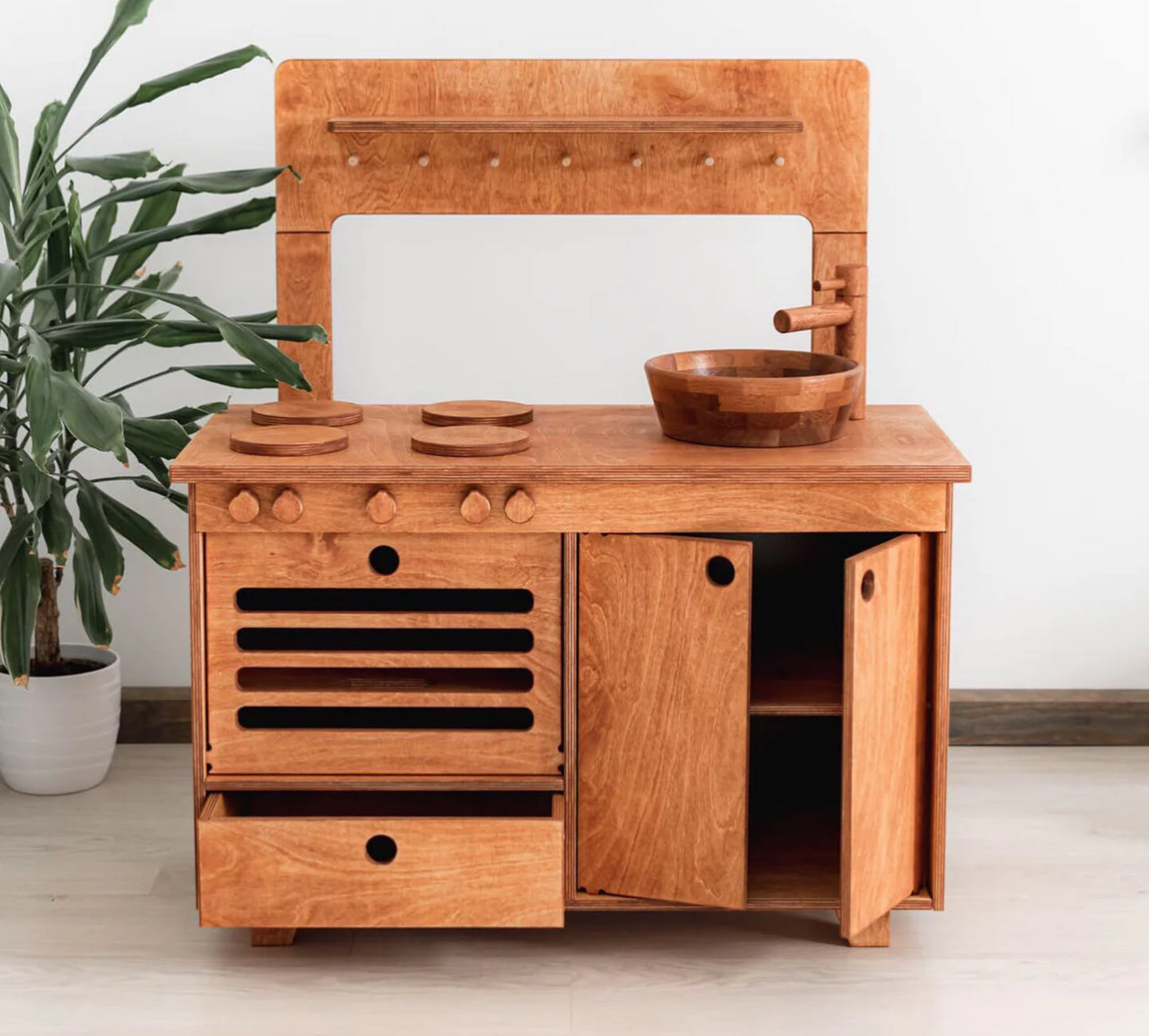 Zoe Play Kitchen (Mahogany)