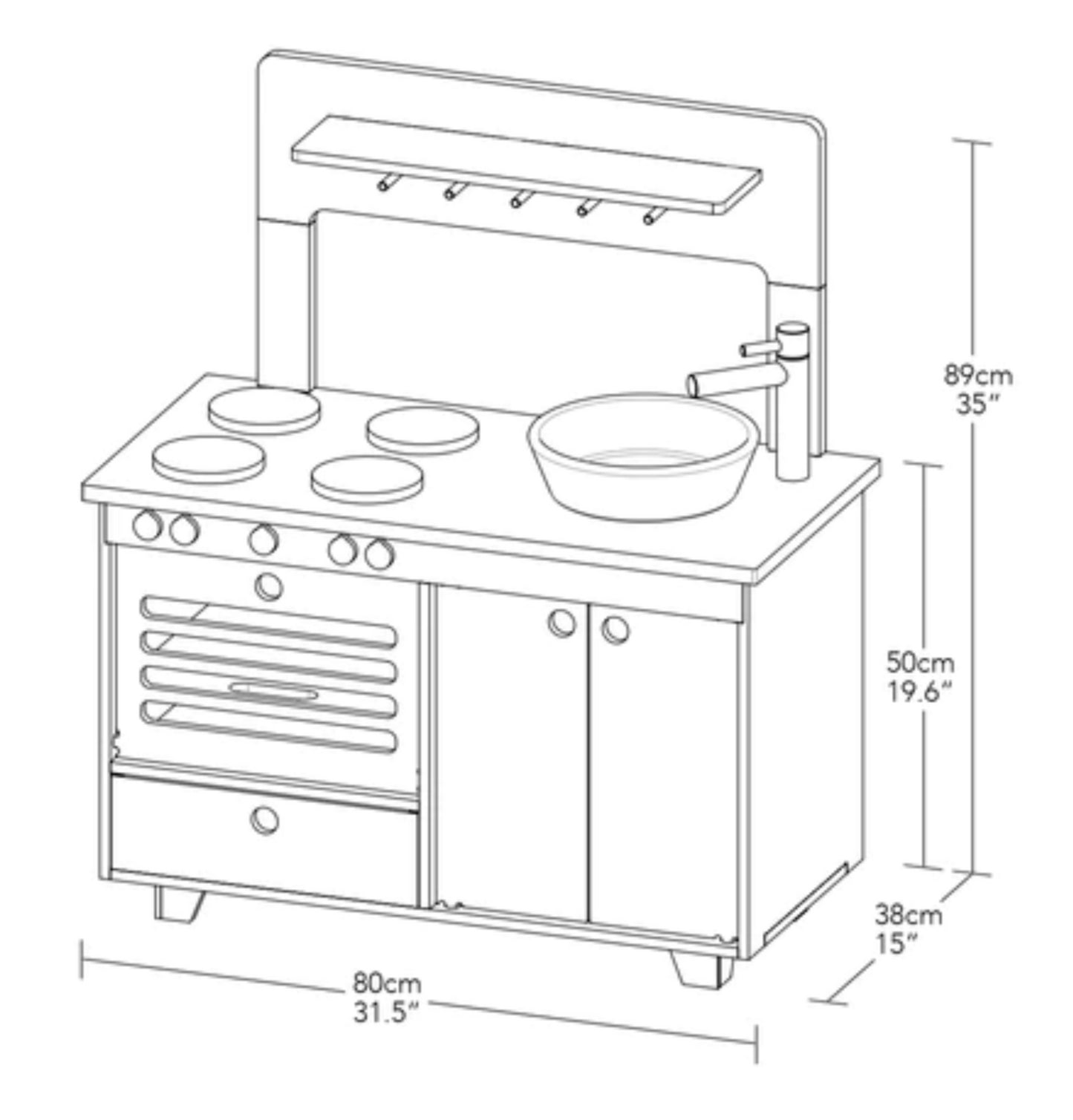 Zoe Play Kitchen (Sage)