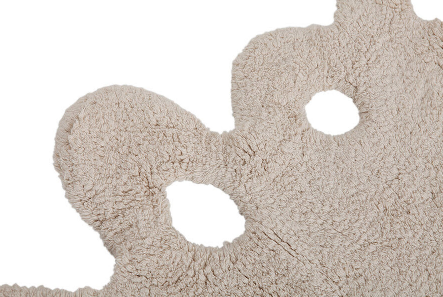 Cotton Lace Rug (Beige)