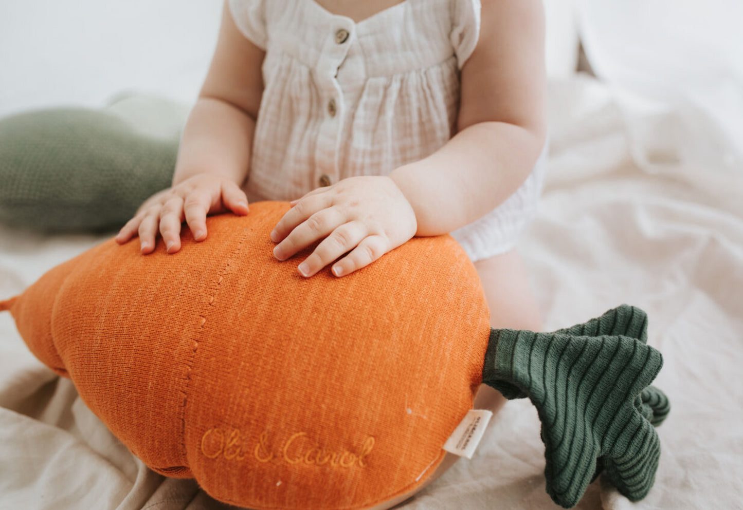 Kathy the Carrot Knit Pillow