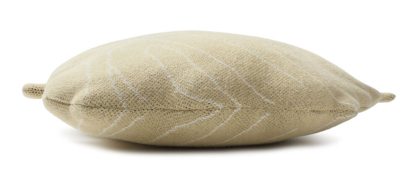 Baby Leaf Knit Pillow (Multiple Colors)