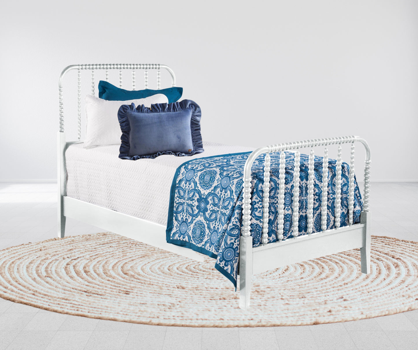 Lind Island Twin Bed (Frost White)