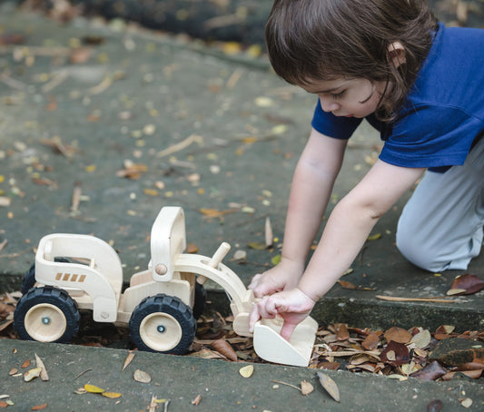 Handmade Wooden Bulldozer