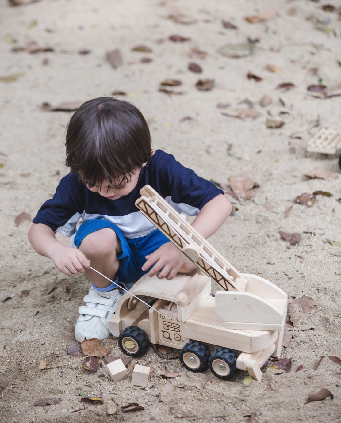 Handmade Wooden Firetruck